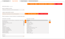 Report Builder page